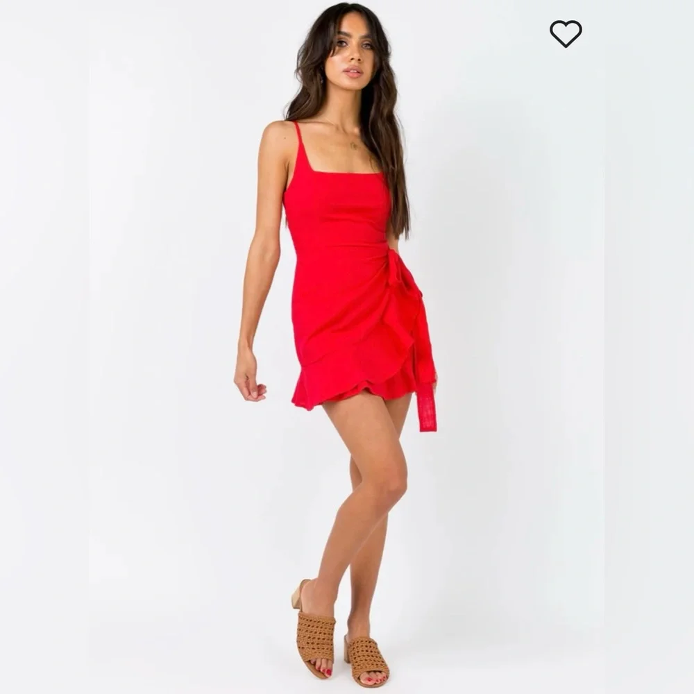 Princess Polly Love Lane Red Mini Dress - Picture 2 of 10